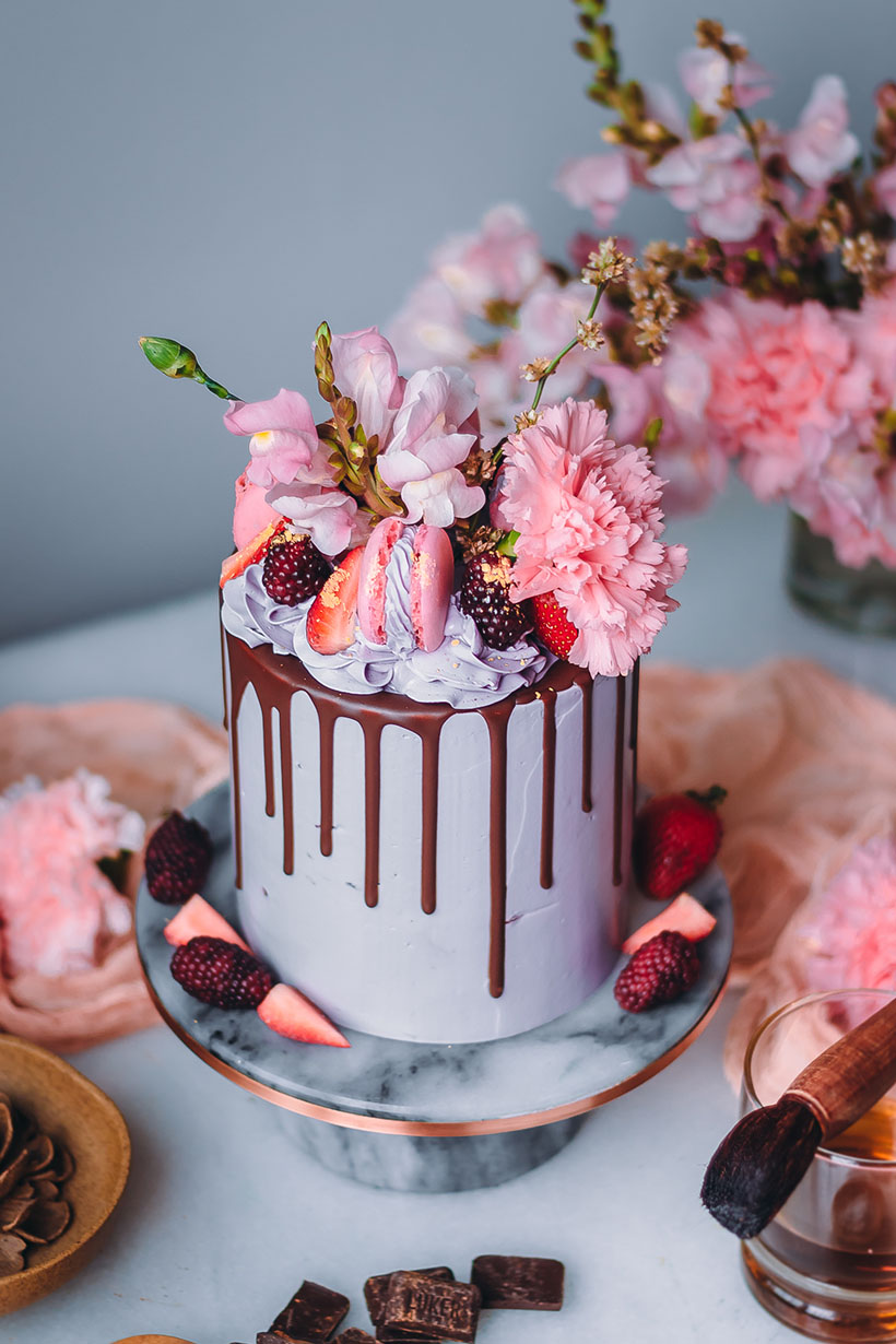 Chocolate Rum Blackberry cake recipe